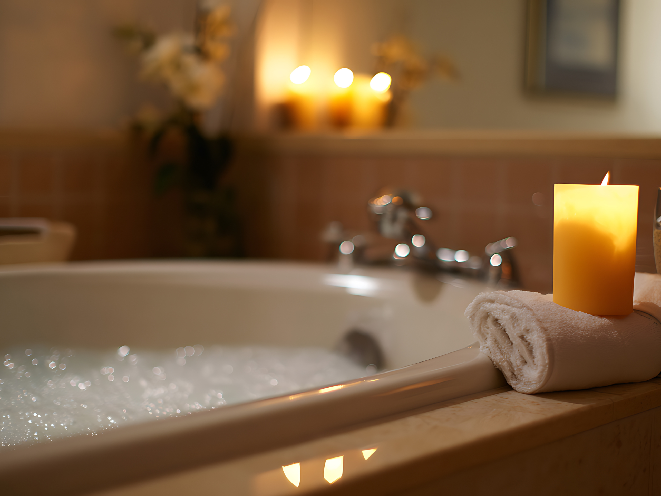 shower and soaking tub